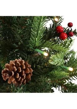 Best deal ⌛ Natural Noel Indoor Pre-Lit Artificial 🎅 Christmas Tree - 3 ft by Sunnydaze Decor 🥰 -Sunnydaze Decor Shop Belk 493