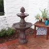 Top 10 🥰 Curved Plinth Polyresin Outdoor 2-Tier Water Fountain by Sunnydaze Decor 🌟