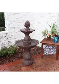 Top 10 🥰 Curved Plinth Polyresin Outdoor 2-Tier Water Fountain by Sunnydaze Decor 🌟 -Sunnydaze Decor Shop Belk 4950