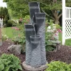 Best Pirce 💯 4-Tier Staggered Pillars Water Fountain with LED Lights - 41 in by Sunnydaze Decor 👏 -Sunnydaze Decor Shop Belk 5001
