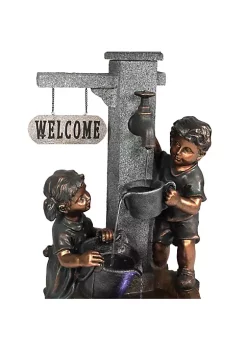 Outlet โ๏ธ Children Playing at Faucet Water Fountain with LED Lights - 40 in by Sunnydaze Decor ๐ 10 Outlet โ๏ธ Children Playing at Faucet Water Fountain with LED Lights - 40 in by Sunnydaze Decor ๐ -Sunnydaze Decor Shop Belk 5007