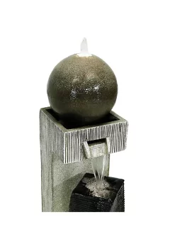 Discount ❤️ Modern Vogue Outdoor Water Fountain with LED Lights - 35 in by Sunnydaze Decor 🛒 -Sunnydaze Decor Shop Belk 5012