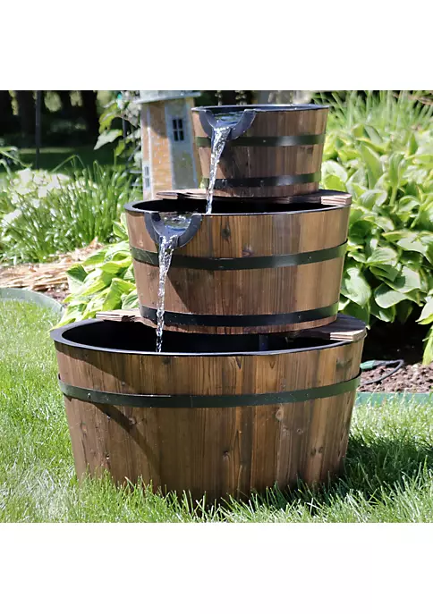 Coupon โญ Rustic 3-Tier Wooden Fir Barrel-Style Water Fountain - 30 in by Sunnydaze Decor ๐งจ 3 Coupon โญ Rustic 3-Tier Wooden Fir Barrel-Style Water Fountain - 30 in by Sunnydaze Decor ๐งจ