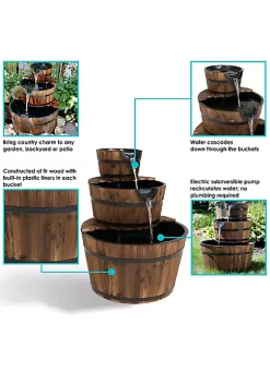 Coupon โญ Rustic 3-Tier Wooden Fir Barrel-Style Water Fountain - 30 in by Sunnydaze Decor ๐งจ 11 Coupon โญ Rustic 3-Tier Wooden Fir Barrel-Style Water Fountain - 30 in by Sunnydaze Decor ๐งจ -Sunnydaze Decor Shop Belk 5044