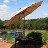 Promo 🧨 9 ft Solar Sunbrella Patio Umbrella with Tilt - Beige by Sunnydaze Decor 🔥 -Sunnydaze Decor Shop Belk 5052