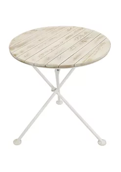 Coupon 🔥 28 in French Country Chestnut Round Patio Bistro Dining Table by Sunnydaze Decor 🔥 -Sunnydaze Decor Shop Belk 5097