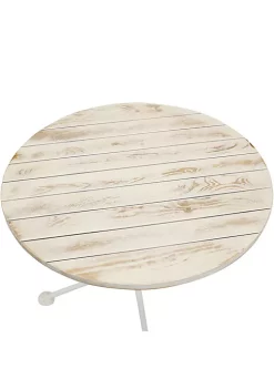 Coupon 🔥 28 in French Country Chestnut Round Patio Bistro Dining Table by Sunnydaze Decor 🔥 -Sunnydaze Decor Shop Belk 5098