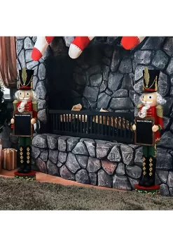Buy ๐งจ Friedrich Indoor/Outdoor Nutcracker with Sign - 36 in - Set of 2 by Sunnydaze Decor ๐ฅ