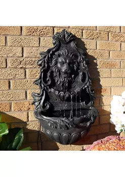 Buy 👏 Stoic Courage Lion Head Polyresin Outdoor Solar Wall Fountain by Sunnydaze Decor 😉 -Sunnydaze Decor Shop Belk 5107