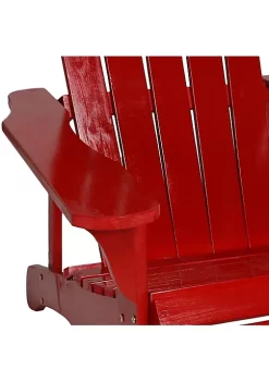 Buy 🎉 Coastal Bliss Fir Wood Adirondack Chair - Red - Set of 2 by Sunnydaze Decor 🧨 -Sunnydaze Decor Shop Belk 5144