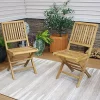 Best reviews of ✔️ Nantasket Solid Teak Folding Slat-Back Patio Chair - Set of 2 by Sunnydaze Decor ❤️ -Sunnydaze Decor Shop Belk 5158