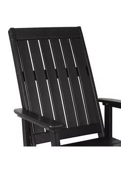 Cheapest 😀 Rustic Comfort All-Weather HDPE Outdoor Rocking Chair - Black by Sunnydaze Decor ⌛ -Sunnydaze Decor Shop Belk 5165