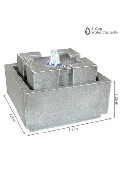 Best Pirce 🥰 Square Dynasty Polyresin Indoor Water Fountain - 7 in by Sunnydaze Decor 💯 -Sunnydaze Decor Shop Belk 518
