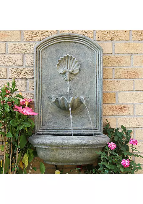 Flash Sale ๐ Seaside Outdoor Solar Wall Fountain with Battery - Limestone by Sunnydaze Decor โญ 7 Flash Sale ๐ Seaside Outdoor Solar Wall Fountain with Battery - Limestone by Sunnydaze Decor โญ - Image 5