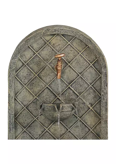 Flash Sale ✔️ Messina Outdoor Solar Wall Fountain with Battery - Limestone by Sunnydaze Decor ⌛ 5 Flash Sale ✔️ Messina Outdoor Solar Wall Fountain with Battery - Limestone by Sunnydaze Decor ⌛ - Image 3