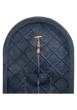 Best Sale 🤩 Messina Outdoor Solar Wall Fountain with Battery - Lead by Sunnydaze Decor 💯 -Sunnydaze Decor Shop Belk 5227