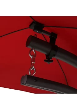 Cheapest 😀 Floating Lounge Chair with Umbrella/Cushion and Stand - Orange by Sunnydaze Decor 😀 -Sunnydaze Decor Shop Belk 5260