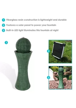 Discount ⌛ Desert Spring Solar Water Fountain with Battery/Pump - 30 in by Sunnydaze Decor ✔️ -Sunnydaze Decor Shop Belk 5277