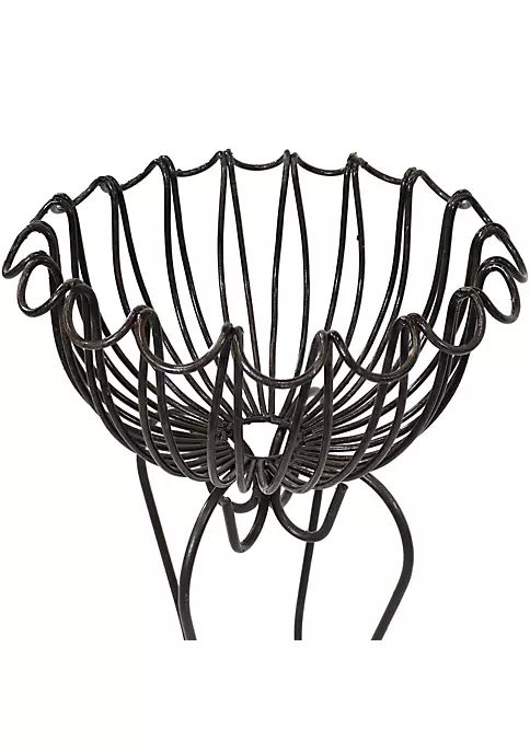 Buy 🌟 Steel Shell-Shaped Standing Planter Basket - 31.5 in - Set of 2 by Sunnydaze Decor 🌟 5 Buy 🌟 Steel Shell-Shaped Standing Planter Basket - 31.5 in - Set of 2 by Sunnydaze Decor 🌟 - Image 3