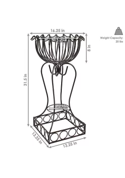 Buy 🌟 Steel Shell-Shaped Standing Planter Basket - 31.5 in - Set of 2 by Sunnydaze Decor 🌟 12 Buy 🌟 Steel Shell-Shaped Standing Planter Basket - 31.5 in - Set of 2 by Sunnydaze Decor 🌟 -Sunnydaze Decor Shop Belk 5284