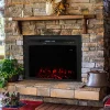 Deals ❤️ 23 in Contemporary Comfort Indoor Electric Fireplace Insert by Sunnydaze Decor 👍