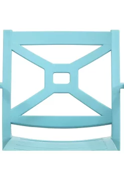 Outlet 😉 Tristana Plastic Stackable Patio Armchair - Blue - Set of 2 by Sunnydaze Decor ⌛ -Sunnydaze Decor Shop Belk 5312
