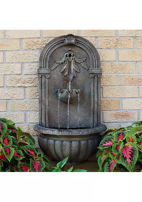 Buy ๐ฏ Florence Polystone Outdoor Solar Wall Fountain - Florentine Stone by Sunnydaze Decor ๐ 3 Buy ๐ฏ Florence Polystone Outdoor Solar Wall Fountain - Florentine Stone by Sunnydaze Decor ๐