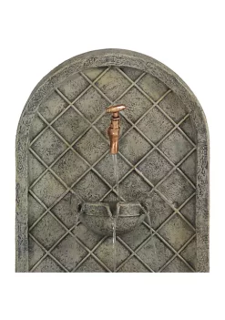 Cheap 😉 Messina Polystone Outdoor Solar Wall Fountain - French Limestone by Sunnydaze Decor 🔥 -Sunnydaze Decor Shop Belk 5360