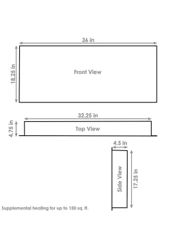 Flash Sale 💯 36 in Modern Flame Mounted Indoor Electric Fireplace - Black by Sunnydaze Decor ✔️ -Sunnydaze Decor Shop Belk 5371