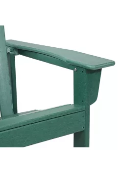 Best deal 🔔 Upright HDPE Raised Outdoor Adirondack Chair - Green by Sunnydaze Decor 🥰 -Sunnydaze Decor Shop Belk 5375