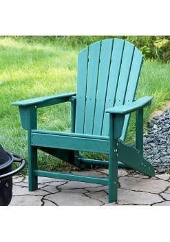 Best deal 🔔 Upright HDPE Raised Outdoor Adirondack Chair - Green by Sunnydaze Decor 🥰 -Sunnydaze Decor Shop Belk 5378