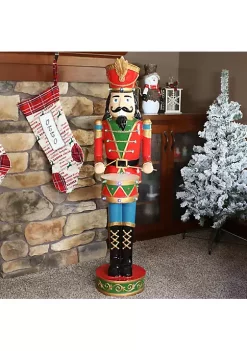Cheap 🔔 Klaus the Drummer Indoor 🎁 Christmas Nutcracker Statue - 48 in by Sunnydaze Decor 👏 -Sunnydaze Decor Shop Belk 538