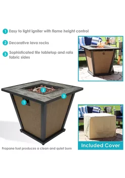 Best Sale 💯 24 in Reykir Metal Smokeless Propane Gas Fire Pit Table by Sunnydaze Decor 🎁 -Sunnydaze Decor Shop Belk 5442