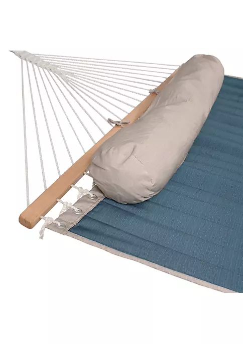 Top 10 ✔️ 2-Person Quilted Fabric Hammock with Steel Stand - Tidal Wave by Sunnydaze Decor ⭐ 5 Top 10 ✔️ 2-Person Quilted Fabric Hammock with Steel Stand - Tidal Wave by Sunnydaze Decor ⭐ - Image 3