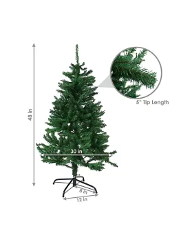 Best Sale 🛒 Sunnydaze Unlit Artificial Tannenbaum 🎄 Christmas Tree - Green - 4-Foot by Sunnydaze Decor 💯 -Sunnydaze Decor Shop Belk 549