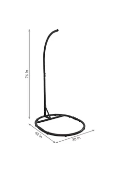 Wholesale ⌛ Rounded Base Powder-Coated Steel Egg Chair Stand - 76 in by Sunnydaze Decor 🛒 -Sunnydaze Decor Shop Belk 5495