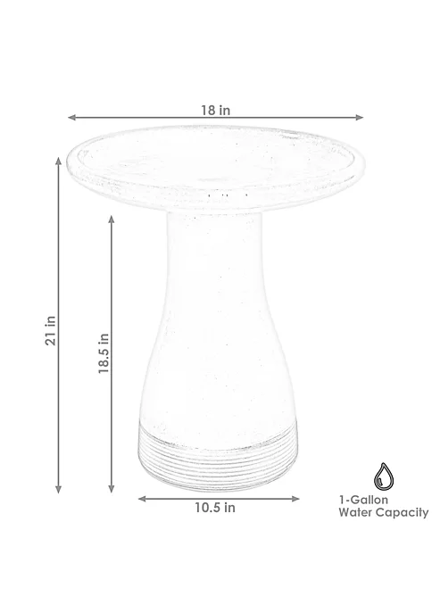 Coupon ๐ Subtle Transitions Ceramic Bird Bath - 18.5 in - Dusty Rose by Sunnydaze Decor โ๏ธ 7 Coupon ๐ Subtle Transitions Ceramic Bird Bath - 18.5 in - Dusty Rose by Sunnydaze Decor โ๏ธ - Image 5