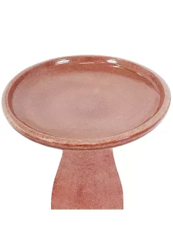 Hot Sale 🔔 Duo-Tone Outdoor High-Fired Ceramic Glazed Bird Bath - Lava by Sunnydaze Decor ✨ -Sunnydaze Decor Shop Belk 5517