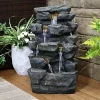 Buy 🌟 Polyresin Grotto Falls Water Fountain with LED Lights - 24 in by Sunnydaze Decor 🔥 -Sunnydaze Decor Shop Belk 5545