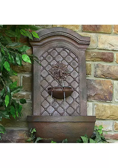Deals ๐ฏ Rosette Leaf Polystone Outdoor Wall Fountain - Iron by Sunnydaze Decor ๐ 5 Deals ๐ฏ Rosette Leaf Polystone Outdoor Wall Fountain - Iron by Sunnydaze Decor ๐ - Image 3