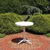 Best Sale 🎉 Sunnydaze All-Weather Round Foldable Table - Plastic - White by Sunnydaze Decor ⭐ -Sunnydaze Decor Shop Belk 5567