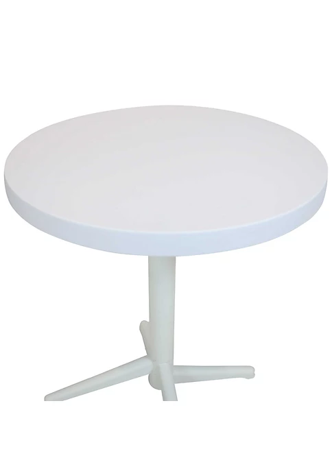Best Sale 🎉 Sunnydaze All-Weather Round Foldable Table - Plastic - White by Sunnydaze Decor ⭐ 5 Best Sale 🎉 Sunnydaze All-Weather Round Foldable Table - Plastic - White by Sunnydaze Decor ⭐ - Image 3