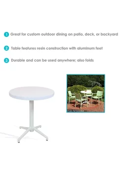 Best Sale 🎉 Sunnydaze All-Weather Round Foldable Table - Plastic - White by Sunnydaze Decor ⭐ 11 Best Sale 🎉 Sunnydaze All-Weather Round Foldable Table - Plastic - White by Sunnydaze Decor ⭐ -Sunnydaze Decor Shop Belk 5570