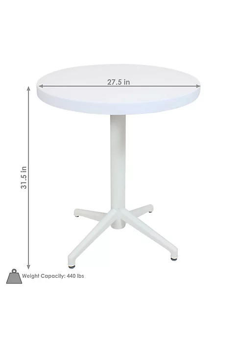 Best Sale 🎉 Sunnydaze All-Weather Round Foldable Table - Plastic - White by Sunnydaze Decor ⭐ 7 Best Sale 🎉 Sunnydaze All-Weather Round Foldable Table - Plastic - White by Sunnydaze Decor ⭐ - Image 5