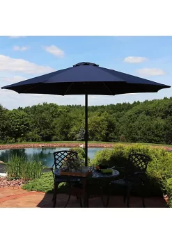 Best deal 🛒 9 ft Sunbrella Patio Umbrella with Tilt and Crank - Navy Blue by Sunnydaze Decor 👍 -Sunnydaze Decor Shop Belk 5577