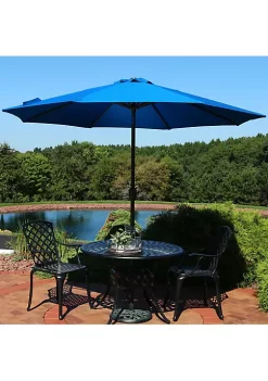 Best Pirce 🧨 9 ft Sunbrella Patio Umbrella with Tilt and Crank - Pacific Blue by Sunnydaze Decor 🧨