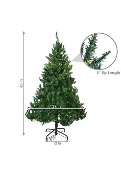 Hot Sale 🔥 Sunnydaze Pre-Lit Artificial Tannenbaum ❄ Christmas Tree - Green - 5-Foot by Sunnydaze Decor 👏 -Sunnydaze Decor Shop Belk 559