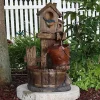 Promo 👏 Bluebird House/Buckets Outdoor Garden Water Fountain - 26 in by Sunnydaze Decor 😀 -Sunnydaze Decor Shop Belk 56