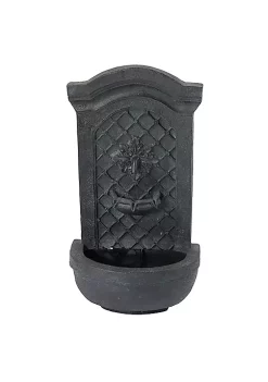 Coupon 🤩 Rosette Leaf Polystone Outdoor Wall Fountain - Lead by Sunnydaze Decor 😍 -Sunnydaze Decor Shop Belk 5602