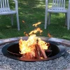 Buy 😀 39 in Heavy-Duty Steel Above/In-Ground Fire Pit Ring Liner by Sunnydaze Decor 🌟 -Sunnydaze Decor Shop Belk 5604